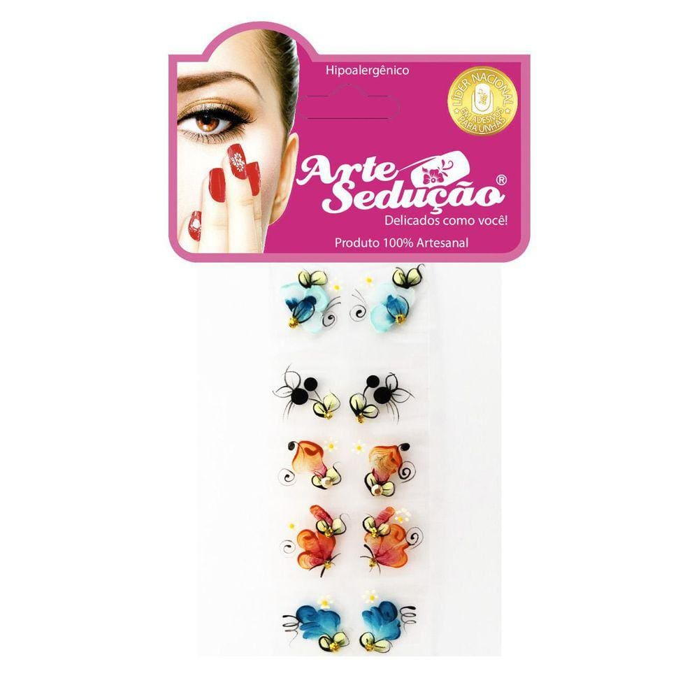Kit 1.000 Adesivos Para Unhas Arte Sedução, 100% Artesanal