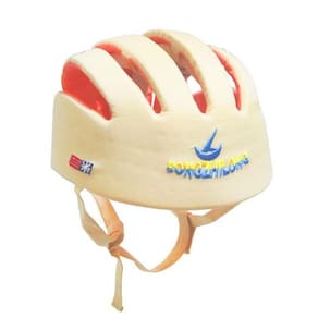Capacete Segurança Proteção Cabeça Bebê Creme