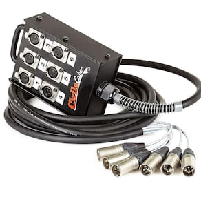 Medusa 6 Vias Com Conectores Xlr Neutrik - 5 Metros