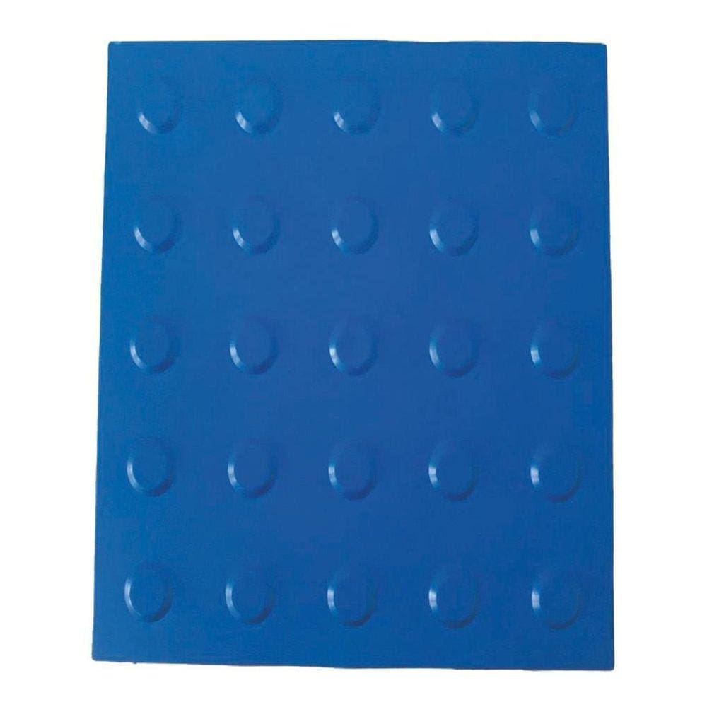 Kit 10 Pçs Piso Tátil Pvc 25X25 Alerta Azul