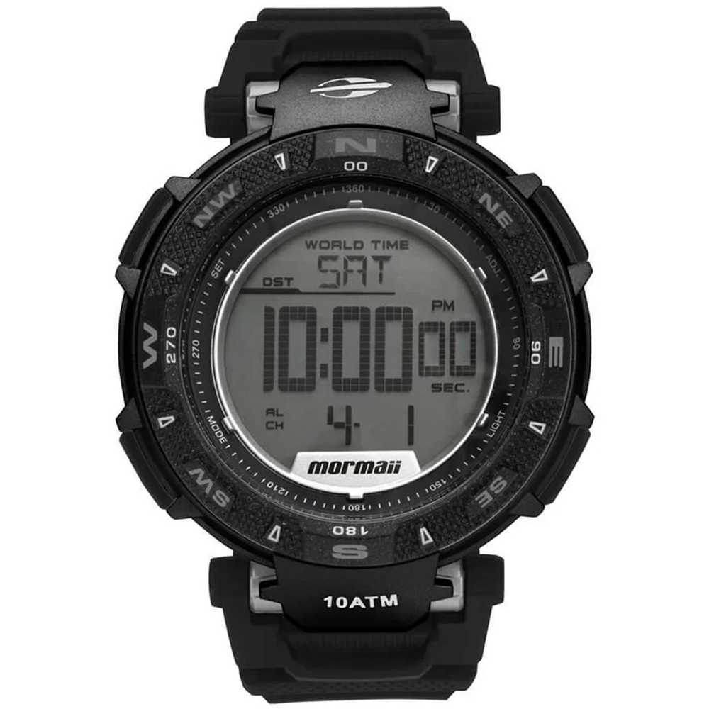 Relógio MORMAII masculino digital preto MO0540/8P