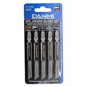 Jogo De Lâmina Serra Tico Tico Para Madeira 5 Peças 75mm Danmi®