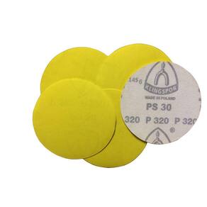Disco De Lixa 6 Pol 150Mm Com Pluma Sem Furo Kit 100 Pçs