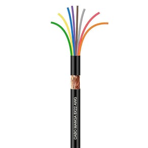 Cabo Manga 8X22 Awg - Com Blindagem Preto - 50 Metros