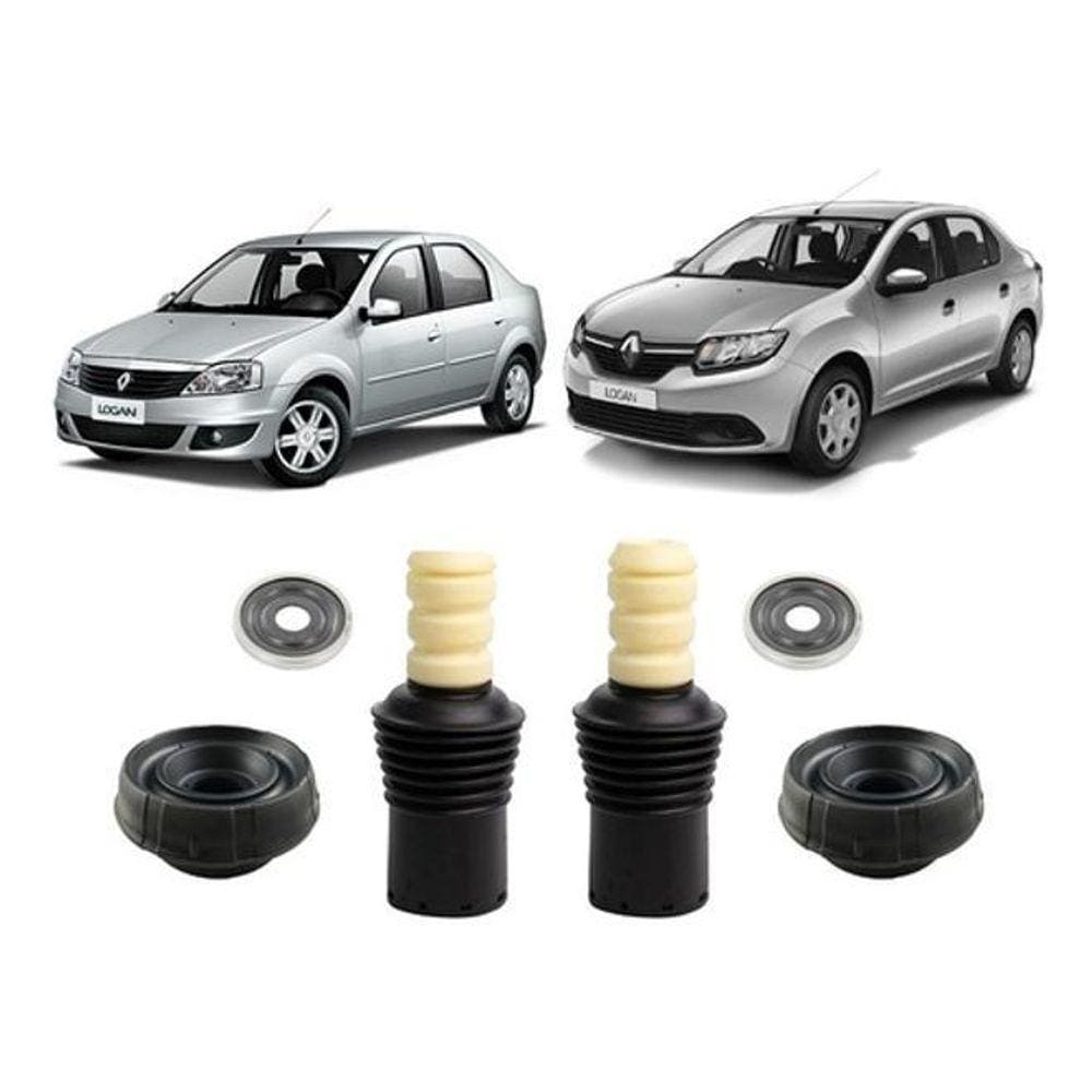 Par Kit Coxim Batente Dianteiro Renault Logan 2014 2015 2016