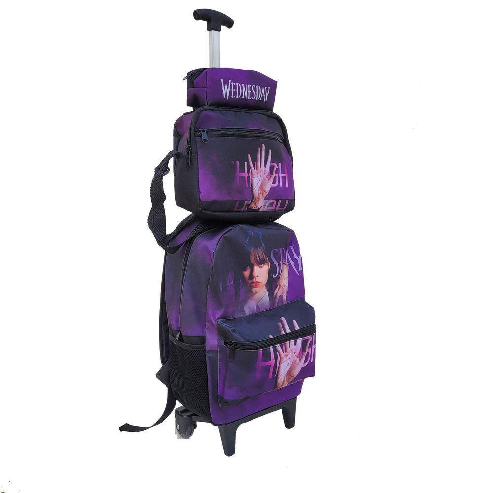 Comprar Conjunto Mochila Escolar holográfica Luluca + Estojo + Lancheira -  Brinquedos Para Crianças