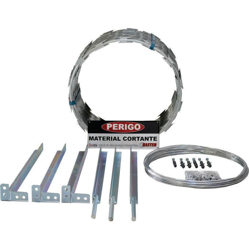 Kit Concertina Protetor Perimetral 10M 450Mm Haster