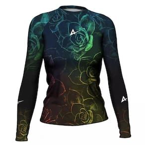 Lycra Surf Flor de Iris Feminina Atlética Esportes