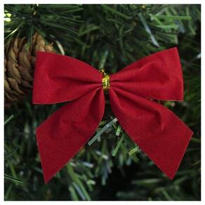 Enfeite árvore Natal Laço Vermelho 7cm 150 Unidades