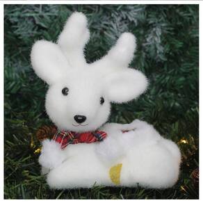 Boneco Natal Enfeite Natalino Rena Felpuda 20cm