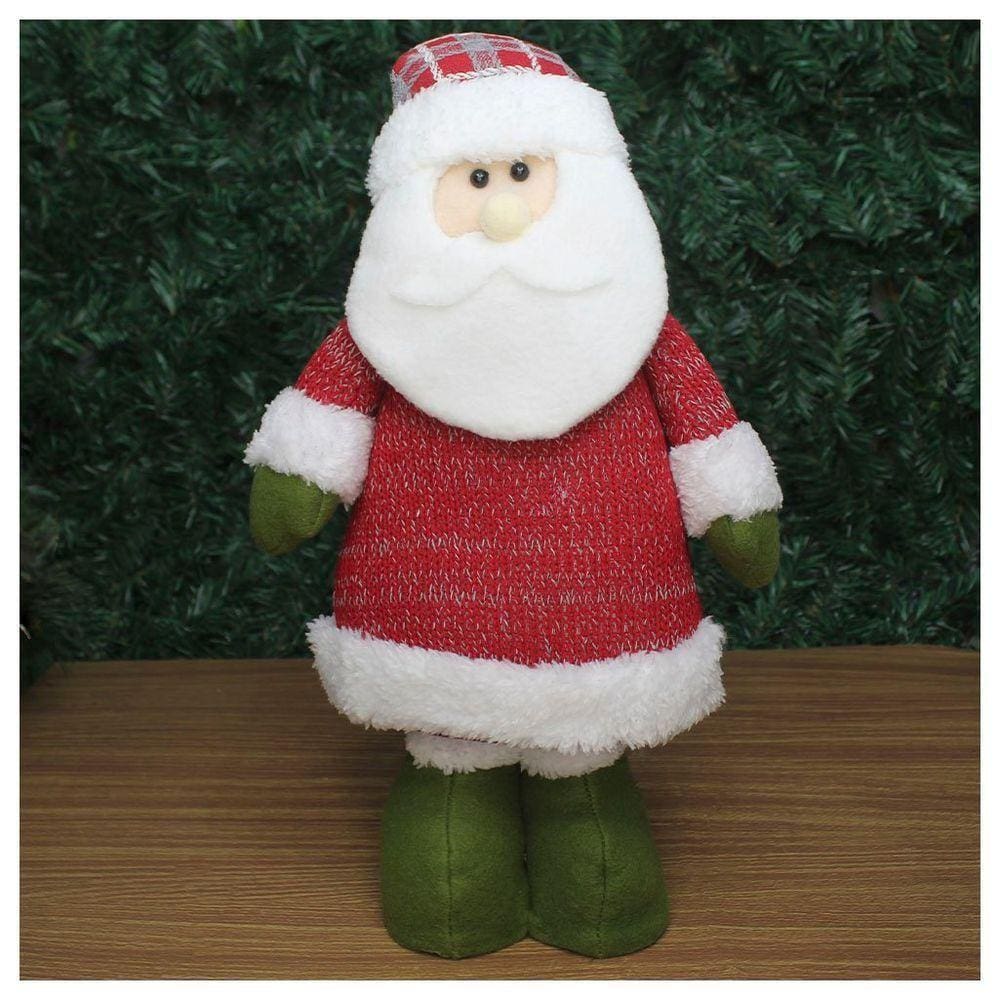 Boneco De Natal Papai Noel Em Tecido 42cm