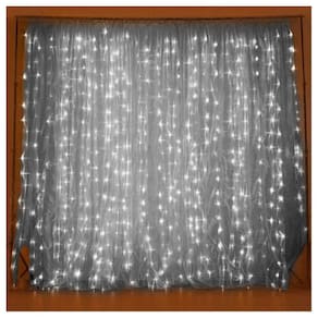 Cascata De Natal 520 Led Luz Branca 8 Funções 5x2m 220v