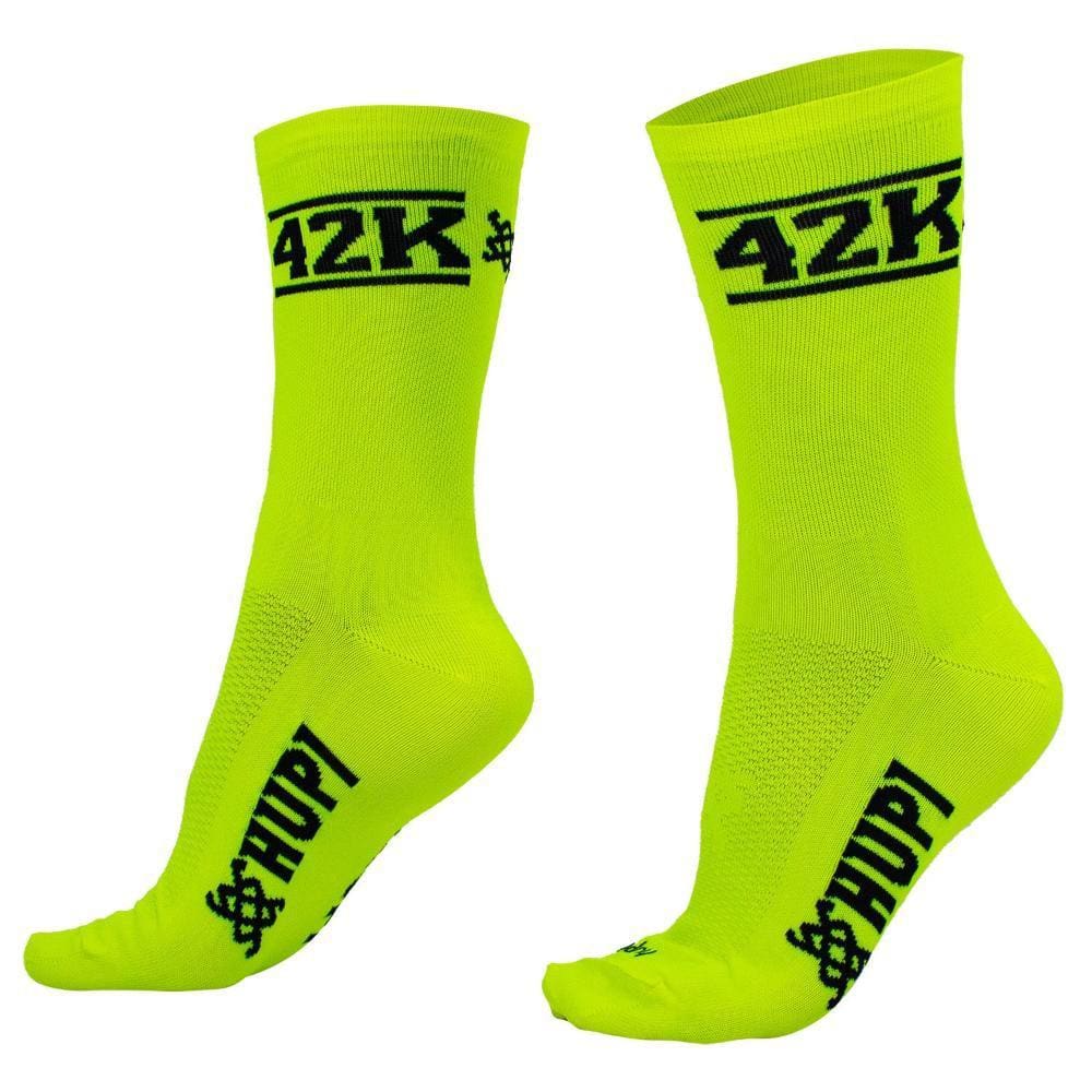 Meia HUPI 42k Neo Amarelo Neon
