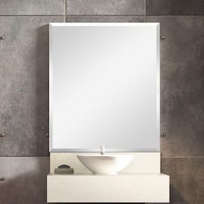 Conjunto Max para Banheiro Espelho, Bancada Com Cuba Esculpida e Prateleira Em Porcelanato 60cm Blu Travertino