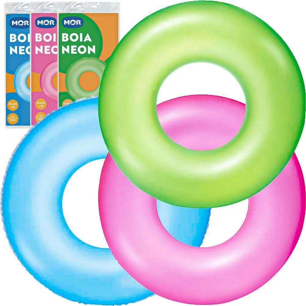Boia Inflável Mor Redonda Neon 90cm
