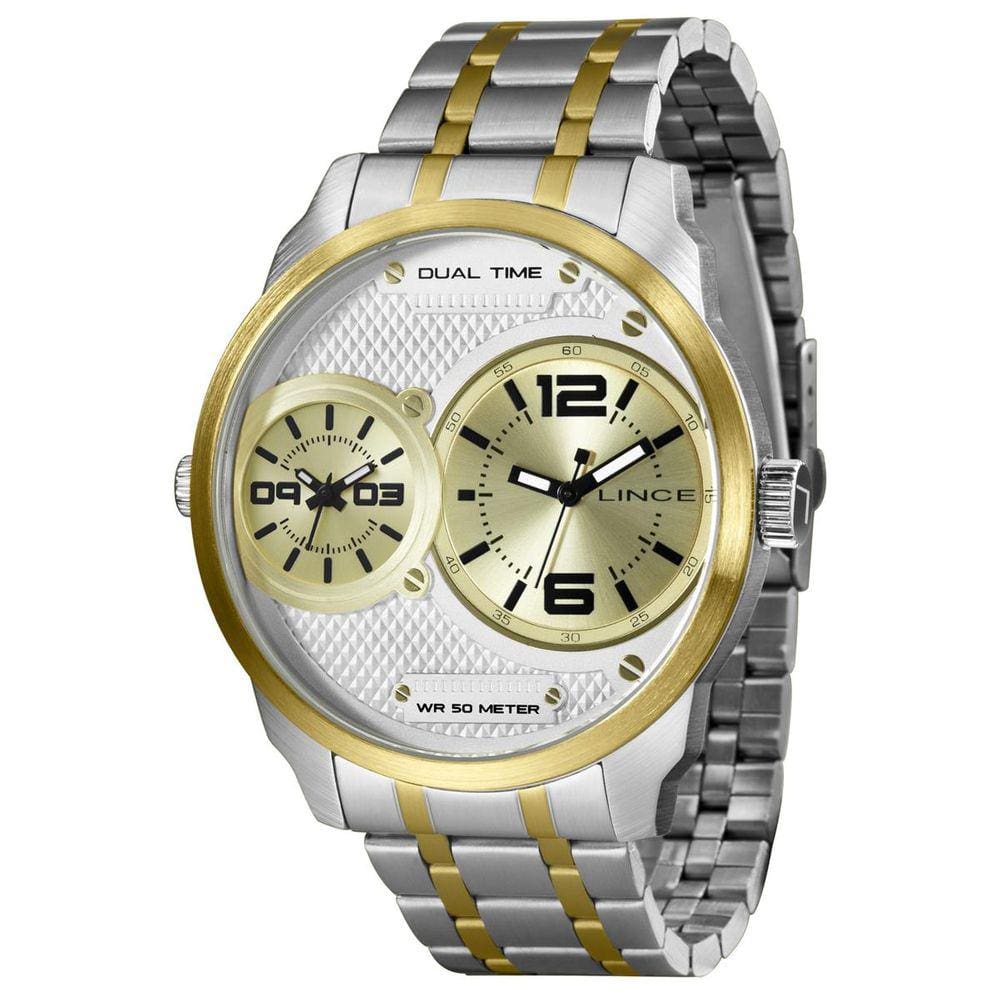 Relógio Lince Masculino Ref: Mrth162l Q2sk Oversized Bicolor