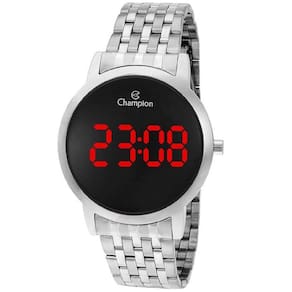 Relógio Champion Digital Led Prateado Ch40099T