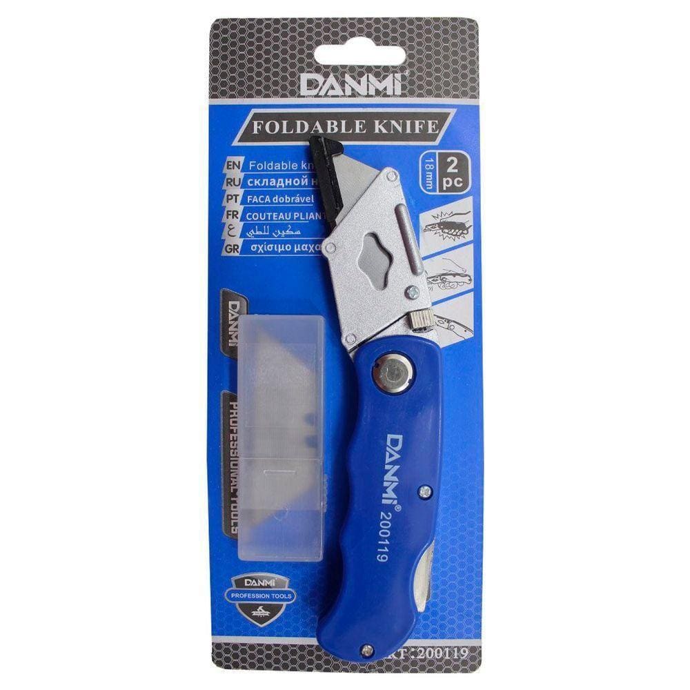 Estilete Trapezoidal Dobrável Profissional 18mm Danmi®