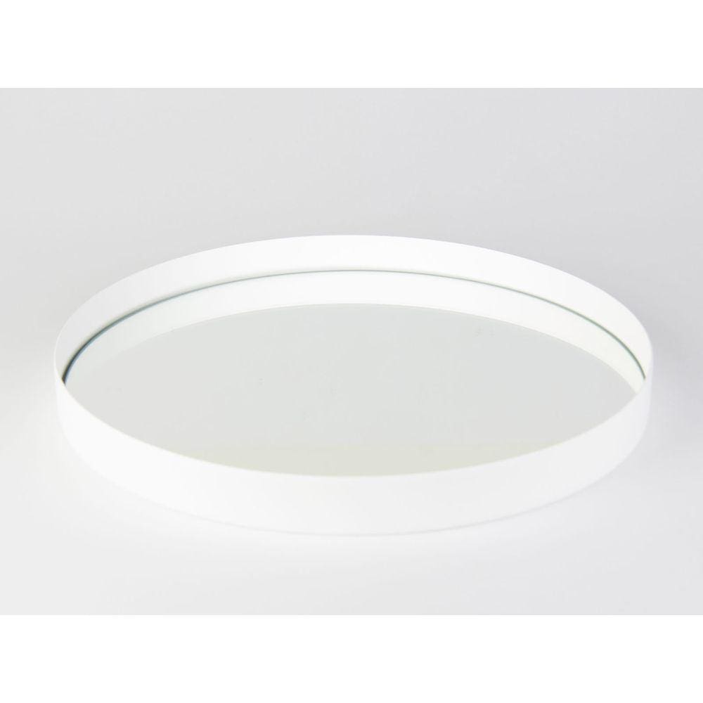 Bandeja Decorativa Branca 50 cm Redondo