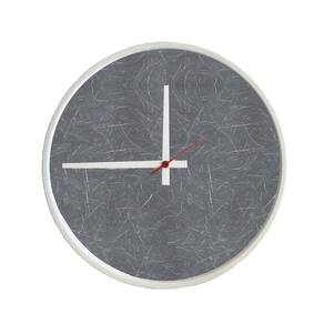 Relogio Decorativo Round Branco Mostrador Cinzell Ponteiro Branco 30 cm Diâmetro