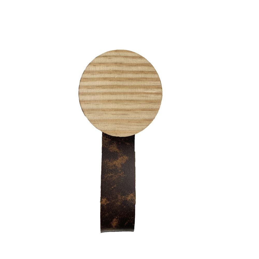 Gancho Pinus Redondo com courino Rajado 07x22