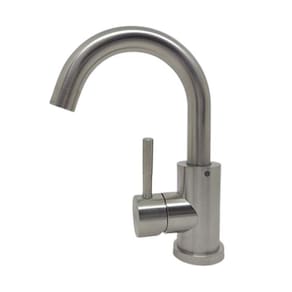 Torneira Monocomando Aço Inox Bica Baixa Lavatório Bancada
