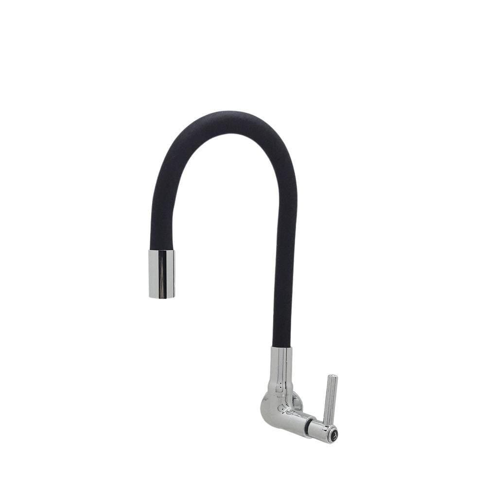 Torneira Flexível Cozinha Color Preto De Parede 1/4 Volt C29