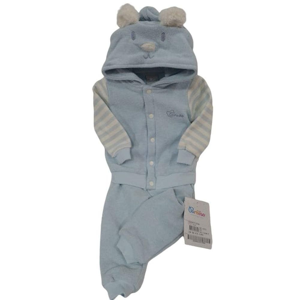 Conjunto Soft Bebê Menino Luxo Bordado Inverno Paraiso 13140