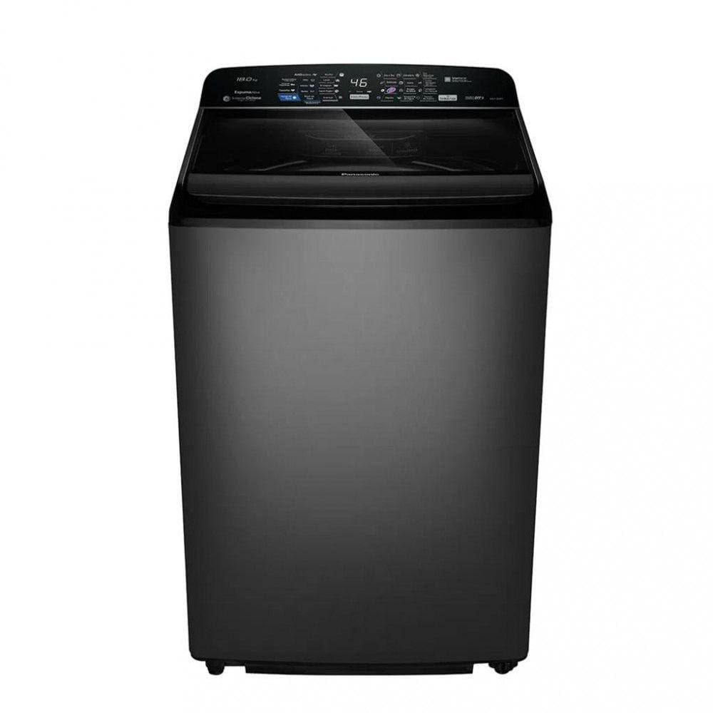 Lavadora de Roupas Panasonic 18kg Cesto Inox 9 Programas de Lavagem Titânio NA-F180P7T