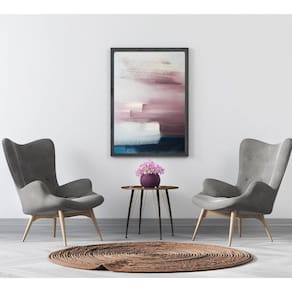 Quadro Canvas Pint Pátina Rosa,branco e Azul 1,20x90