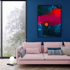 Quadro Canvas Pint Abstrata Colorida 1,00x80