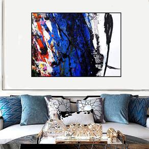Quadro Canvas Abst. Explosão de Cores 60x90