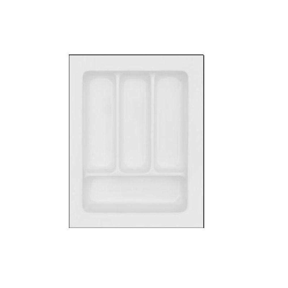 Organizador Divisor Talheres 4 Divisoes Branco Ajustavel