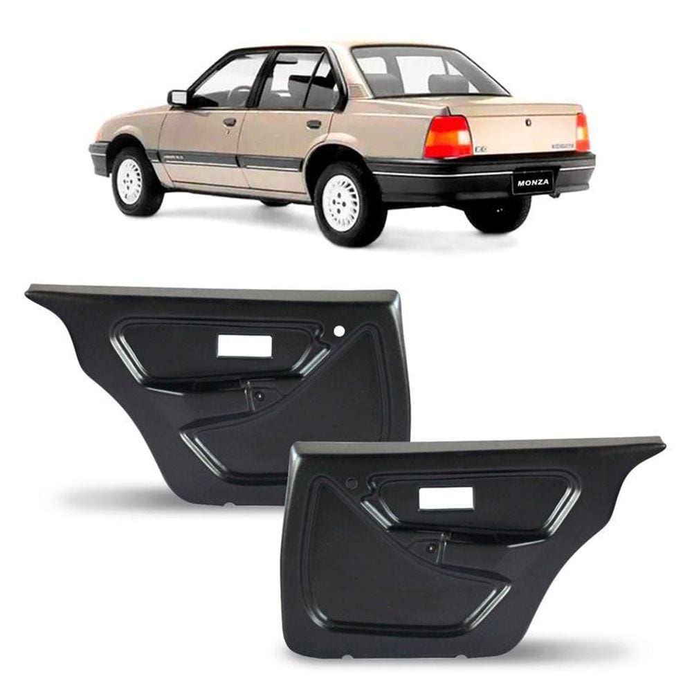 Forro De Porta Traseira Monza 91-97 4 Portas Moldado Preto