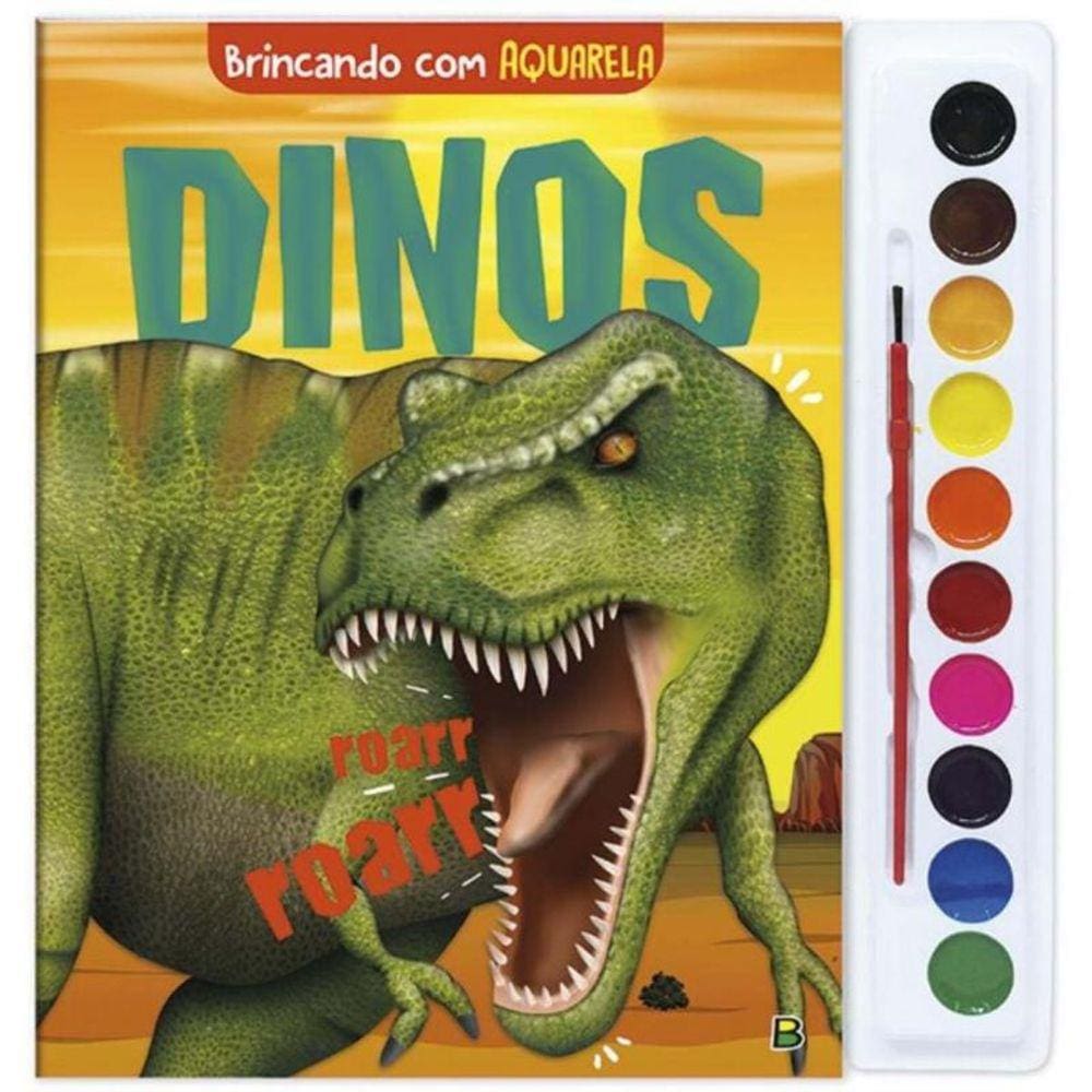 Brincando Com Aquarela: Dinos