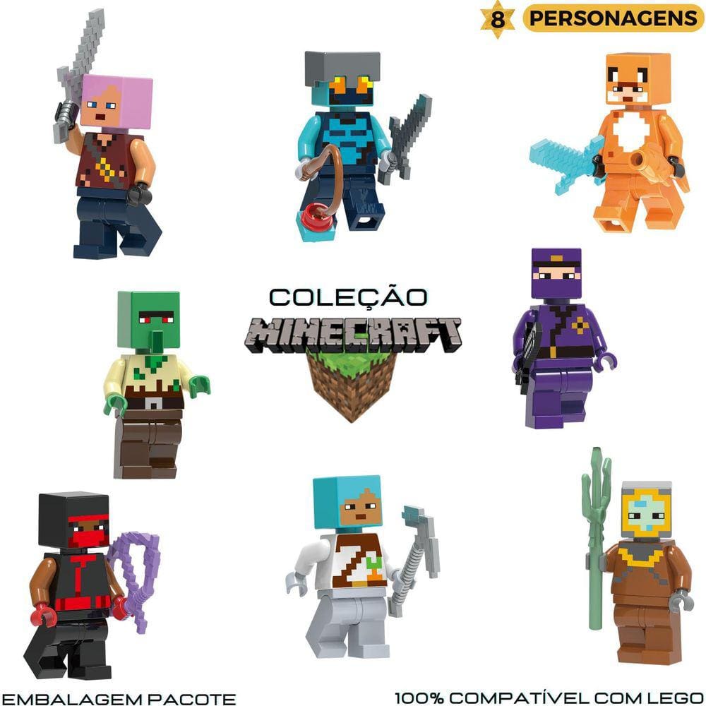 bonecos de Minecraft para imprimir,recortar e montar: Modelos de Minecraft  em papel