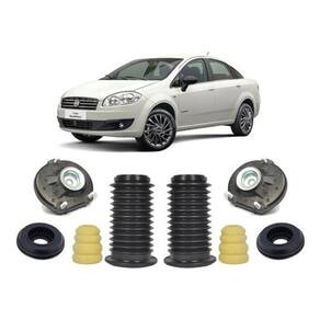 2 Kit Coxim Batente Dianteira Fiat Linea 2012 2013 2014 2015