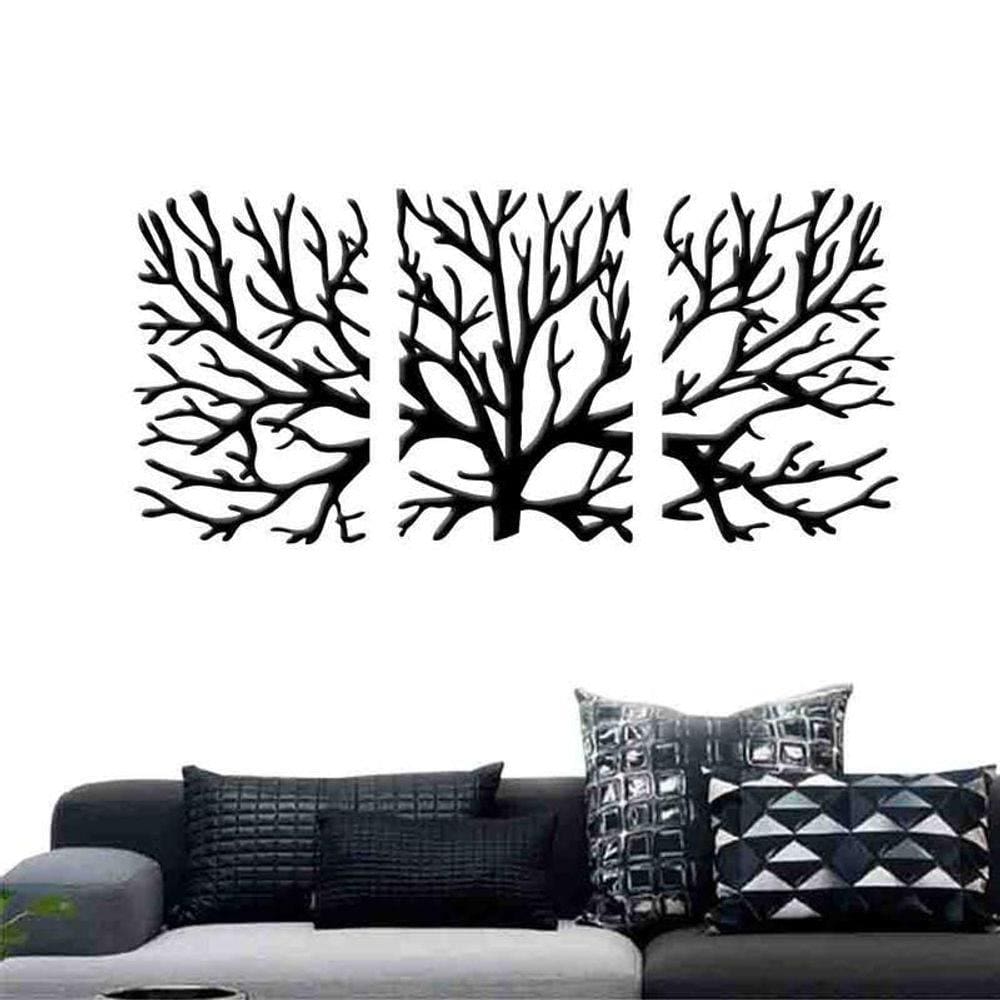 Quadro Decorativo Galhos 3Mm Vazado - Mdf