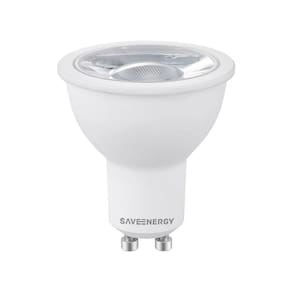 Kit 6 Lâmpada Led Mr16 Gu10 7W Save Energy 2700K Bco Quente