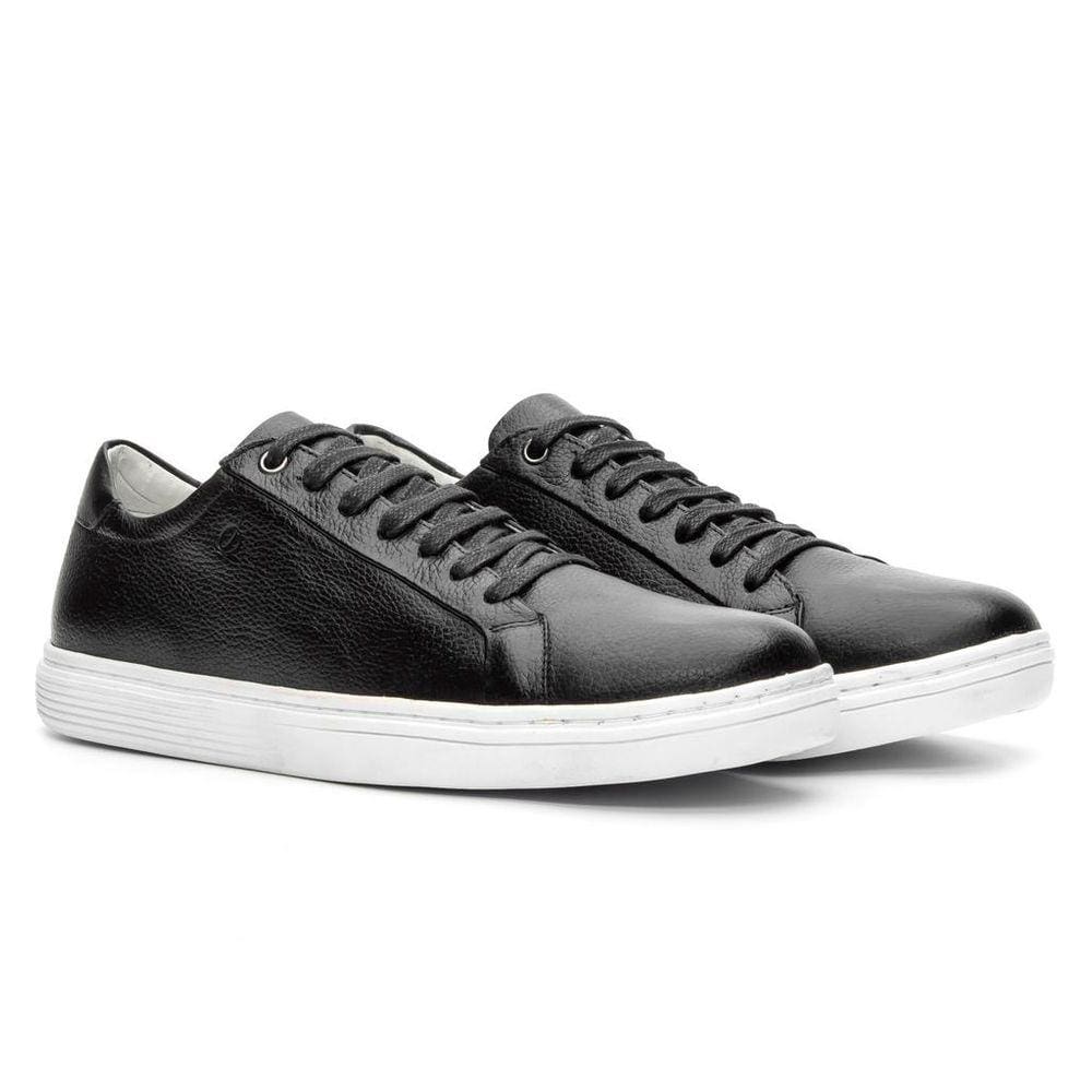 Tênis Masculino Couro Floater Preto 2500