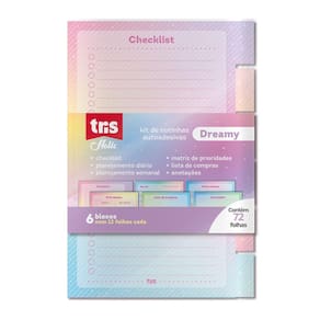 Bloco Adesivo Holic Dreamy List 125x100mm 72fl 612256 Tris