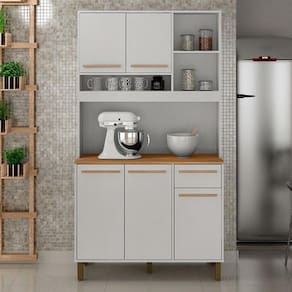 Armário de Cozinha 5 Portas 1 Gaveta Ametista Valdemóveis