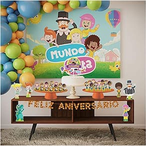 Léo o Caminhão Kit decoração de festa infantil - 10 Displays de