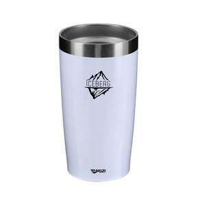 Copo Térmico Iceberg Inox Parede Dupla Branco Cerveja 600Ml
