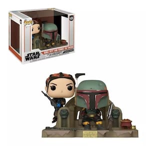 Funko Pop! Disney: Star Wars The Mandalorian - Boba Fett and Fennec on Throne #486