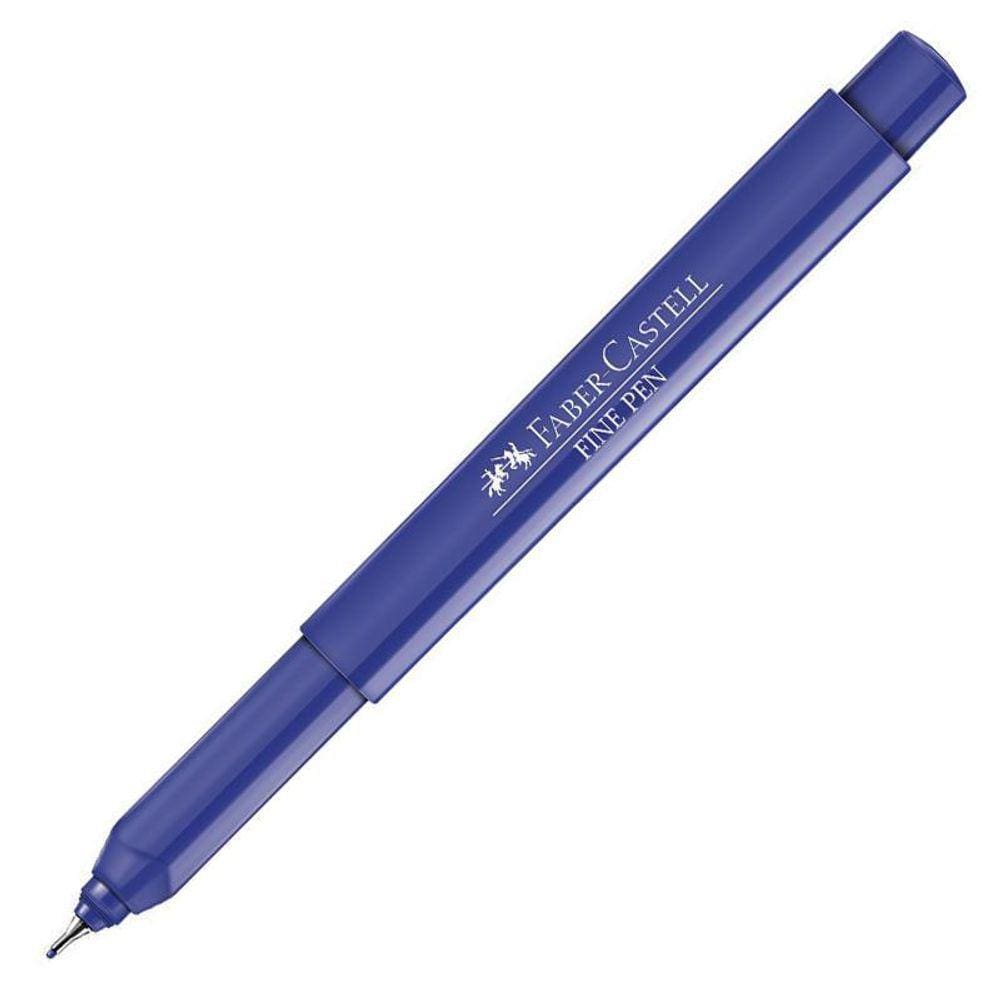 Caneta hidrográfica Fine Pen 0.4mm azul FPB/AZZF - Faber-Castell