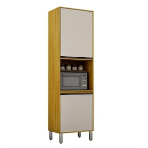 Paneleiro 2 Portas Eduarda Chf Moveis Cinamomo/off White