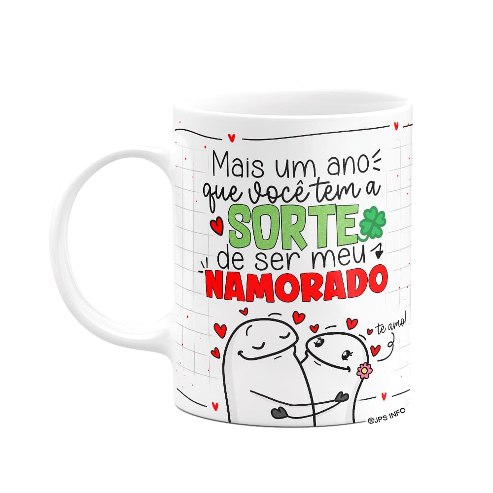 Caneca Flork Namorados  - Sorte de ser seu namorado