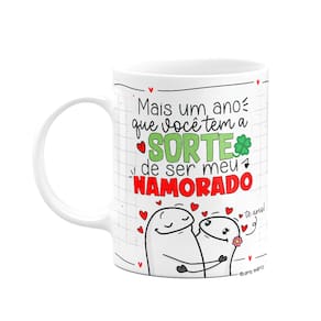 Caneca Flork Namorados  - Sorte de ser seu namorado