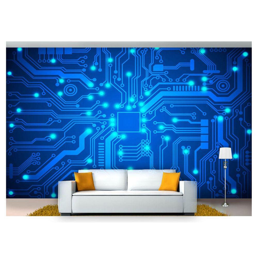 Papel De Parede Tecnologia Finanças Computação Tec02 3M²